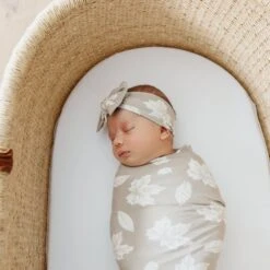 Copper Pearl Knit Swaddle Blanket | Oak 24 Copper Pearl Knit Swaddle Blanket | Oak -The Baby's Crib CPHHJ21ACWEB 40