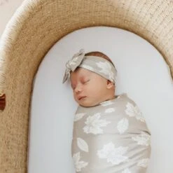 Copper Pearl Knit Swaddle Blanket | Oak 25 Copper Pearl Knit Swaddle Blanket | Oak -The Baby's Crib CPHHJ21ACWEB 41