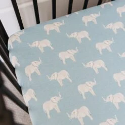 Copper Pearl Premium Knit Fitted Crib Sheet | Peanut -The Baby's Crib CPJULY21ACWEB 776