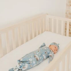Copper Pearl Knotted Gown | Bridger -The Baby's Crib CPJan5AC23WEB 346