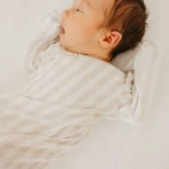 Copper Pearl Knotted Gown | Coastal -The Baby's Crib CPJan5AC23WEB 401