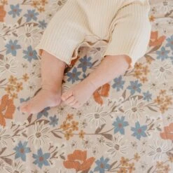 Copper Pearl Knit Swaddle Blanket | Eden -The Baby's Crib CPJulyShoot22ACWEB 105copy