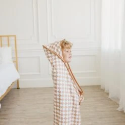 Copper Pearl Premium Knit Hooded Towel | Rad -The Baby's Crib CPJulyShoot22ACWEB 463