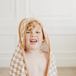 Copper Pearl Premium Knit Hooded Towel | Rad -The Baby's Crib CPJulyShoot22ACWEB 466