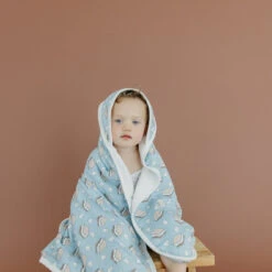Copper Pearl Premium Knit Hooded Towel | S'mores -The Baby's Crib CPJune23ACweb 332