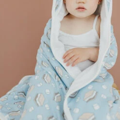 Copper Pearl Premium Knit Hooded Towel | S'mores -The Baby's Crib CPJune23ACweb 334