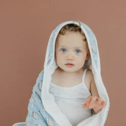 Copper Pearl Premium Knit Hooded Towel | S'mores -The Baby's Crib CPJune23ACweb 335