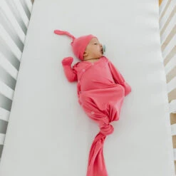 Copper Pearl Knotted Gown | Flamingo -The Baby's Crib CPJuneShoot6AC23 41