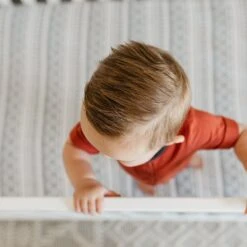 Copper Pearl Premium Knit Fitted Crib Sheet | Westyn -The Baby's Crib CPKHM21ACWEB 166