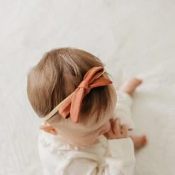 Copper Pearl Ribbon Nylon Bow | Moab -The Baby's Crib CPLGH21ACWEB 103