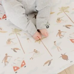 Copper Pearl Premium Knit Diaper Changing Pad Cover | Maui -The Baby's Crib CPLLS321ACWEB 418