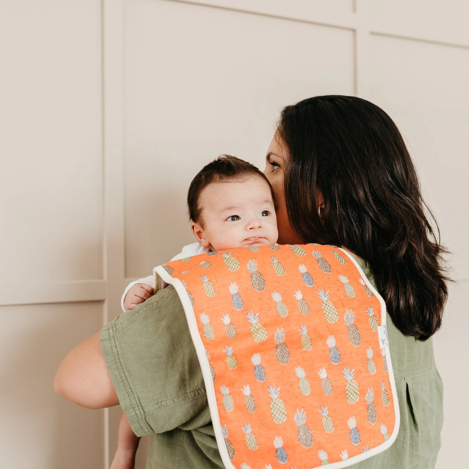 Copper Pearl Premium Burp Cloths | Maui 6 Copper Pearl Premium Burp Cloths | Maui - Image 4