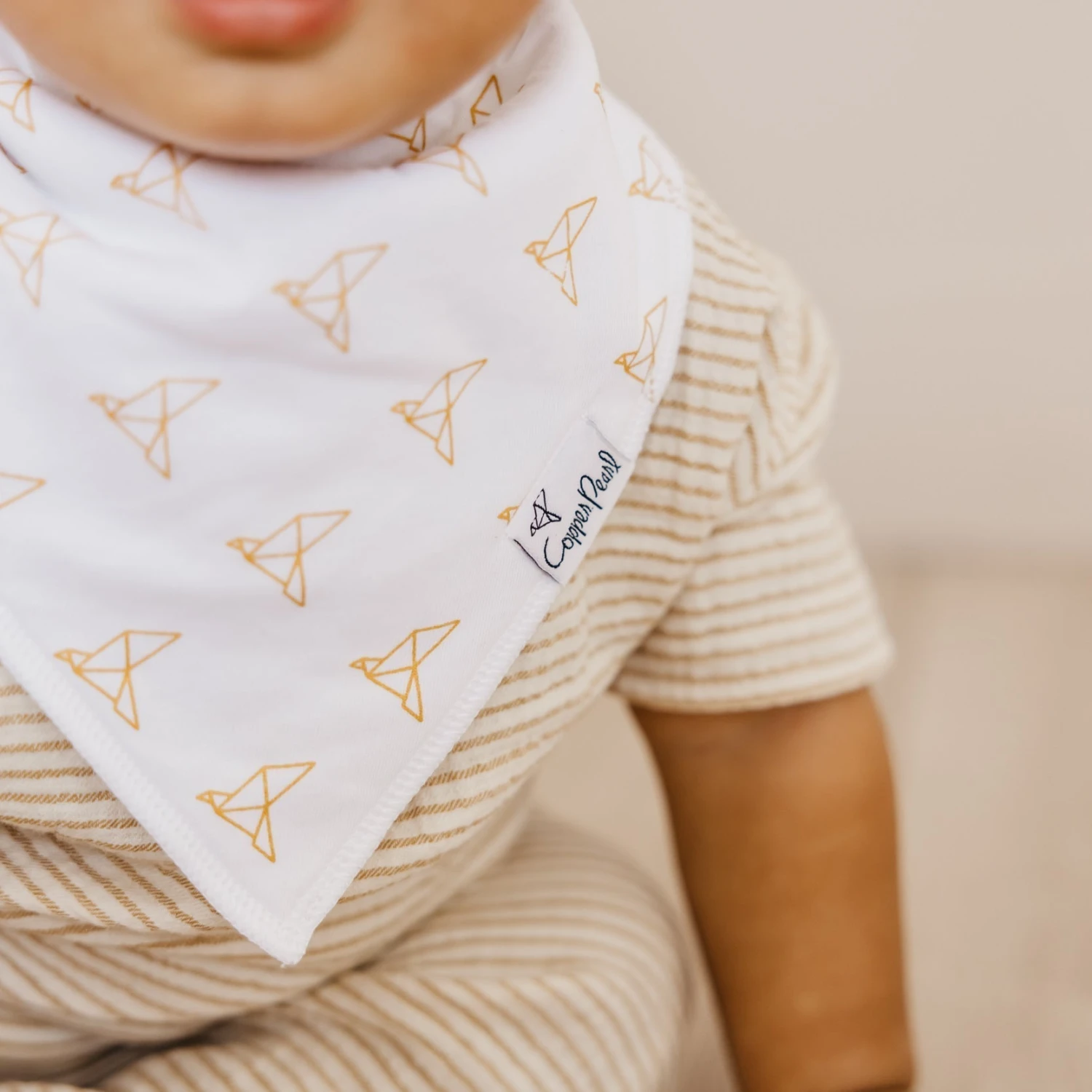 Copper Pearl Baby Bandana Bibs | Haven 9 Copper Pearl Baby Bandana Bibs | Haven - Image 7