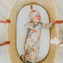 Copper Pearl Knotted Gown | Eden -The Baby's Crib CPLLSJ22ACB3WEB 18