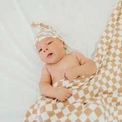 Copper Pearl Knit Swaddle Blanket | Rad -The Baby's Crib CPLLSJ22ACB3WEB 46
