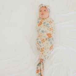 Copper Pearl Knit Swaddle Blanket | Eden -The Baby's Crib CPLLSJ22ACBPweb 221copy