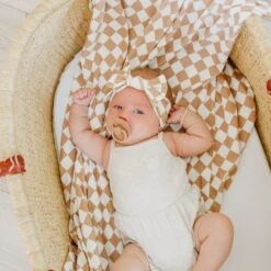 Copper Pearl Knit Swaddle Blanket | Rad -The Baby's Crib CPLLSJ22ACBPweb 227copy