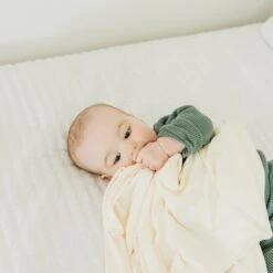 Copper Pearl Knit Swaddle Blanket | Yuma -The Baby's Crib CPLLSJULYS21ACWEB 114