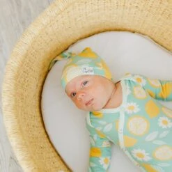 Copper Pearl Top Knot Hat | Lemon -The Baby's Crib CPLRFS22ACWEB 41copy 4d3c10fc 4f53 4bb8 a8fa abeb0ed16704