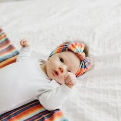 Copper Pearl Knit Swaddle Blanket | Serape -The Baby's Crib CPLSSM21ACWEB 198