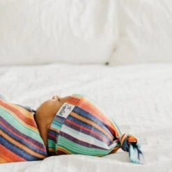 Copper Pearl Top Knot Hat | Serape -The Baby's Crib CPLSSM21ACWEB 216