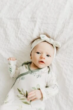 Copper Pearl Knit Headband Bow | Haven -The Baby's Crib CPLSSM21ACWEB 56