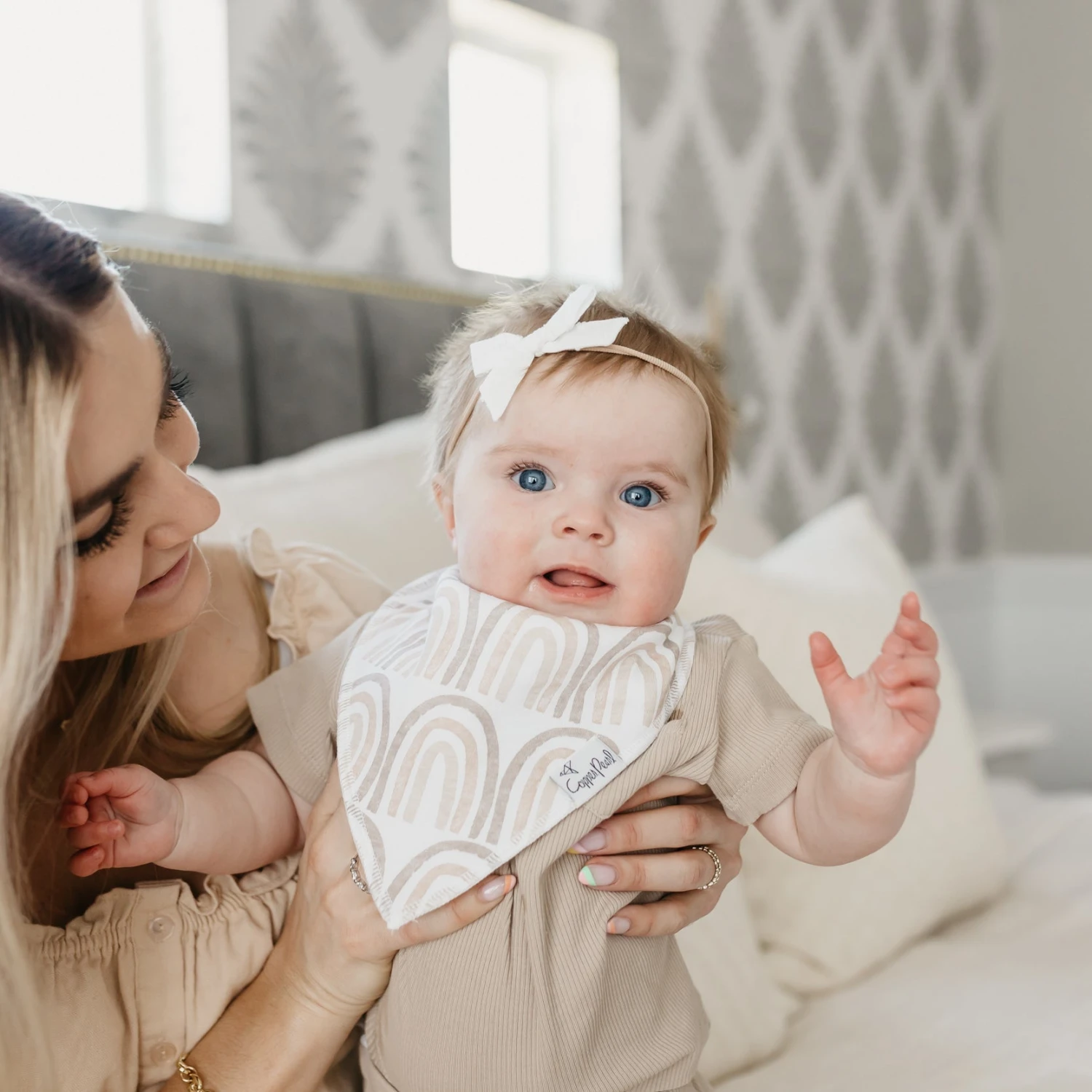 Copper Pearl Baby Bandana Bibs | Bliss 8 Copper Pearl Baby Bandana Bibs | Bliss - Image 6