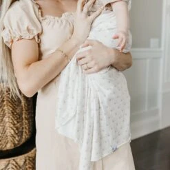 Copper Pearl Knit Swaddle Blanket | Shine -The Baby's Crib CPM21OLASWEB 285