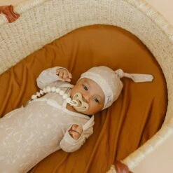 Copper Pearl Knotted Gown | Sandy -The Baby's Crib CPMAY2HR23ACWEB 232