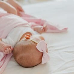 Copper Pearl Bowtie Nylon Bow | Blossom -The Baby's Crib CPML23ACWEB 702