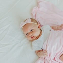 Copper Pearl Bowtie Nylon Bow | Blossom -The Baby's Crib CPML23ACWEB 707