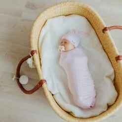 Copper Pearl Knit Swaddle Blanket | Blossom -The Baby's Crib CPML23ACWEB 720