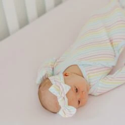 Copper Pearl Knit Headband Bow | Lucky -The Baby's Crib CPML23ACWEB 806