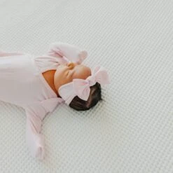 Copper Pearl Knit Headband Bow | Blossom -The Baby's Crib CPML23ACWEB 829
