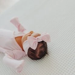 Copper Pearl Knit Headband Bow | Blossom -The Baby's Crib CPML23ACWEB 830