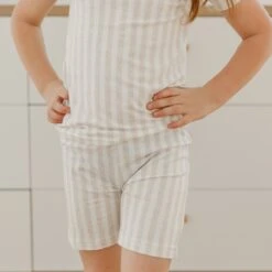 Copper Pearl 2-Piece Short Sleeve Pajama Set | Coastal -The Baby's Crib CPMay3AC23web 106