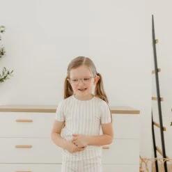 Copper Pearl 2-Piece Short Sleeve Pajama Set | Coastal -The Baby's Crib CPMay3AC23web 109