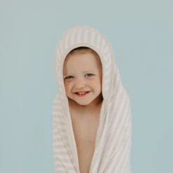 Copper Pearl Premium Knit Hooded Towel | Coastal -The Baby's Crib CPMay3AC23web 168