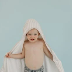Copper Pearl Premium Knit Hooded Towel | Coastal -The Baby's Crib CPMay3AC23web 170
