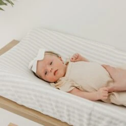 Copper Pearl Premium Knit Diaper Changing Pad Cover | Coastal -The Baby's Crib CPMay3AC23web 198