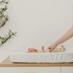 Copper Pearl Premium Knit Diaper Changing Pad Cover | Coastal -The Baby's Crib CPMay3AC23web 202