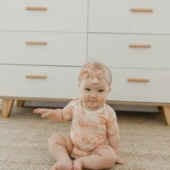 Copper Pearl Short Sleeve Bodysuit | Penny -The Baby's Crib CPMay3AC23web 388