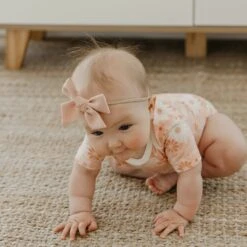Copper Pearl Short Sleeve Bodysuit | Penny -The Baby's Crib CPMay3AC23web 391