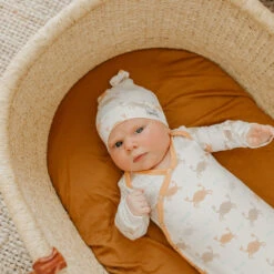 Copper Pearl Top Knot Hat | Tide -The Baby's Crib CPMay 1 AC23web 139copy 2
