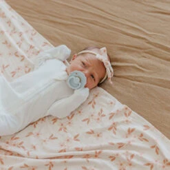Copper Pearl Knit Swaddle Blanket | Rue -The Baby's Crib CPMay 1 AC23web 239copy