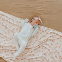 Copper Pearl Knit Swaddle Blanket | Rue -The Baby's Crib CPMay 1 AC23web 240copy