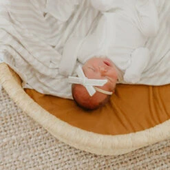 Copper Pearl Ribbon Nylon Bow | Coastal 9 Copper Pearl Ribbon Nylon Bow | Coastal -The Baby's Crib CPMay 1 AC23web 274 2