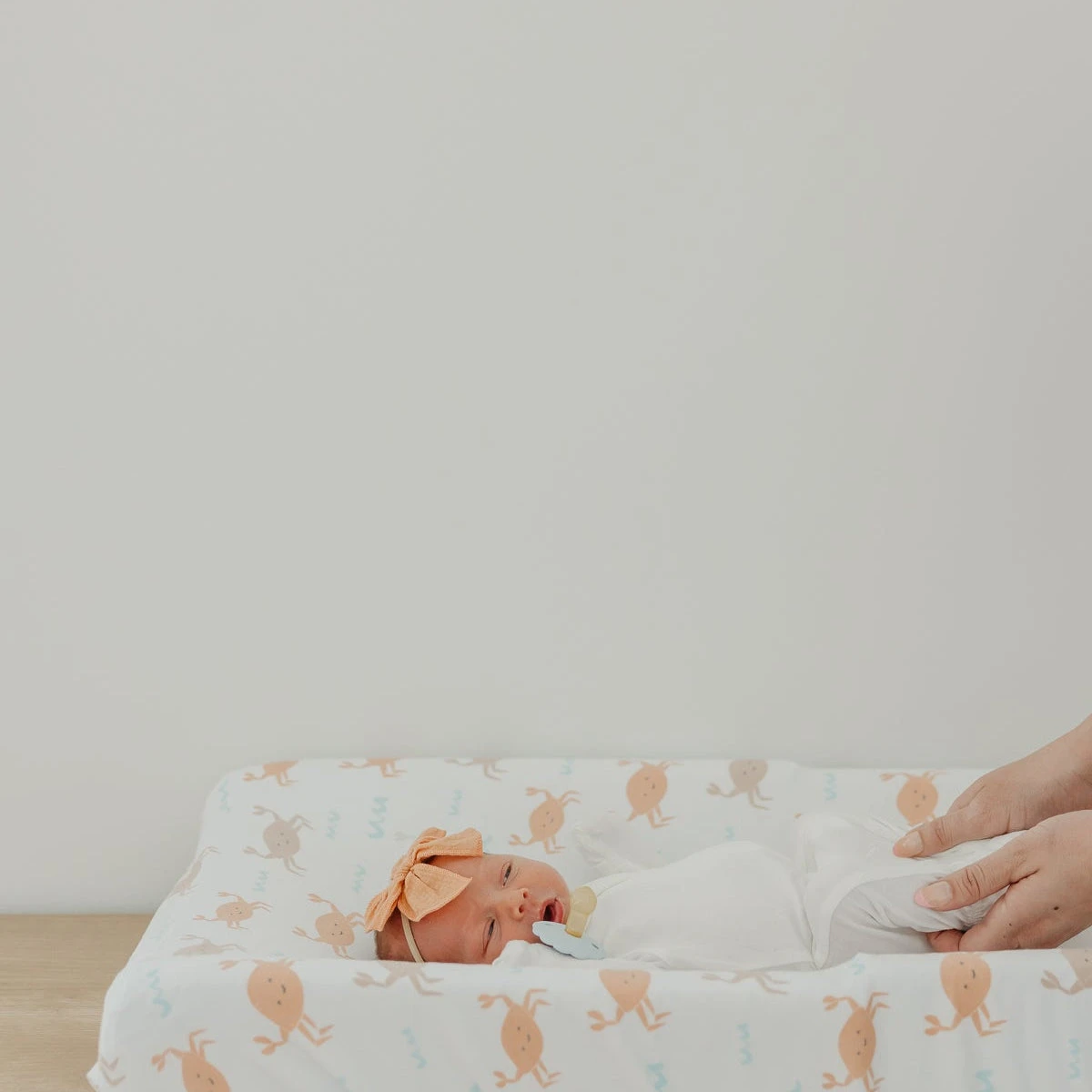 Copper Pearl Premium Knit Diaper Changing Pad Cover | Tide 4 Copper Pearl Premium Knit Diaper Changing Pad Cover | Tide - Image 2