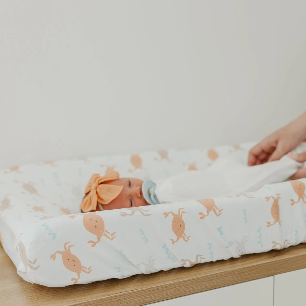 Copper Pearl Premium Knit Diaper Changing Pad Cover | Tide 5 Copper Pearl Premium Knit Diaper Changing Pad Cover | Tide - Image 3