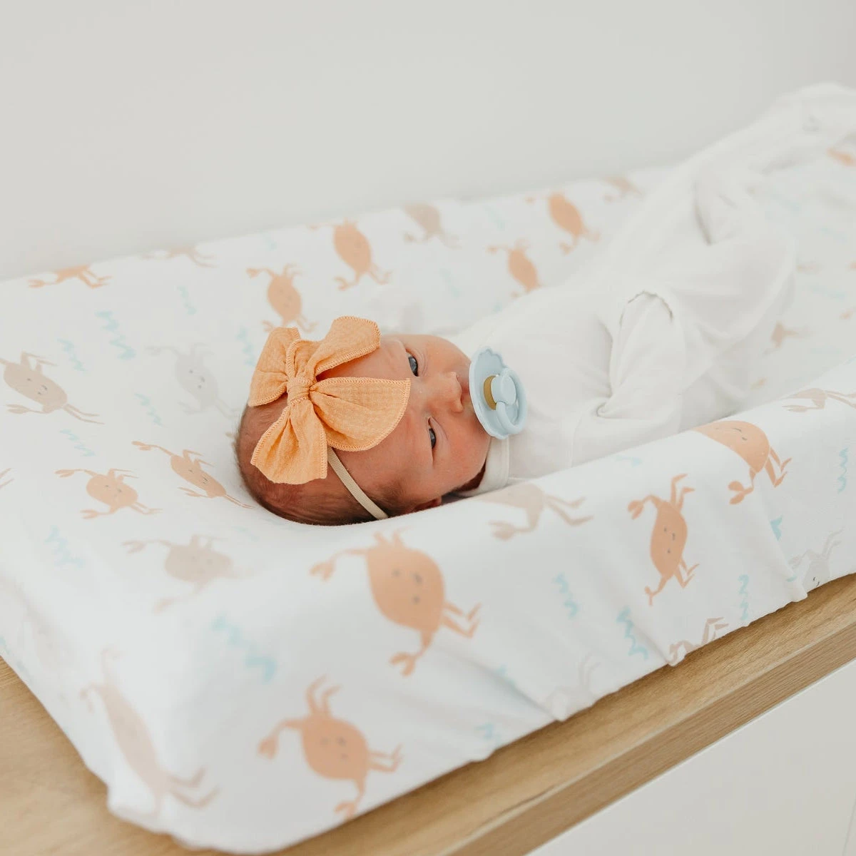 Copper Pearl Premium Knit Diaper Changing Pad Cover | Tide 8 Copper Pearl Premium Knit Diaper Changing Pad Cover | Tide - Image 6